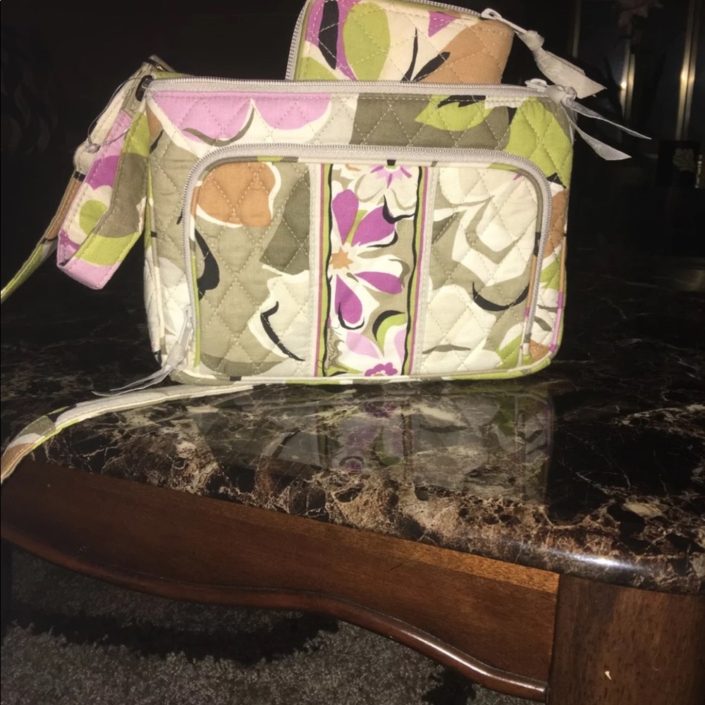 Vera Bradley crossbody and matching wallet